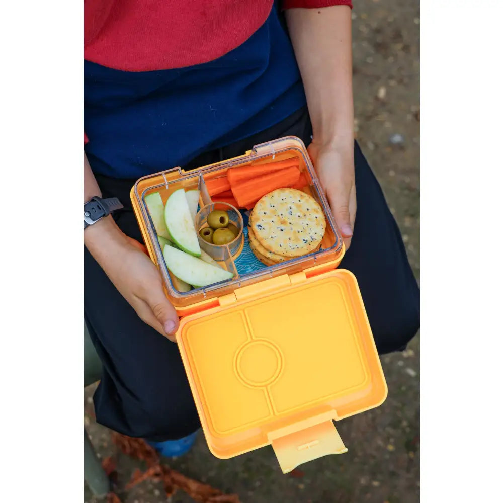 Fiambrera Yumbox Snack 3 secciones - Yoyo Yellow Shark