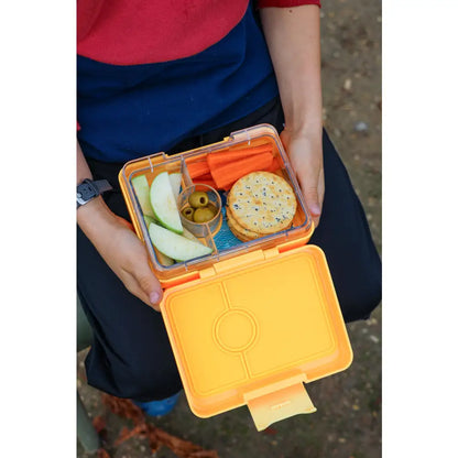 Fiambrera Yumbox Snack 3 secciones - Yoyo Yellow Shark