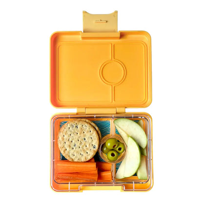 Fiambrera Yumbox Snack 3 secciones - Yoyo Yellow Shark