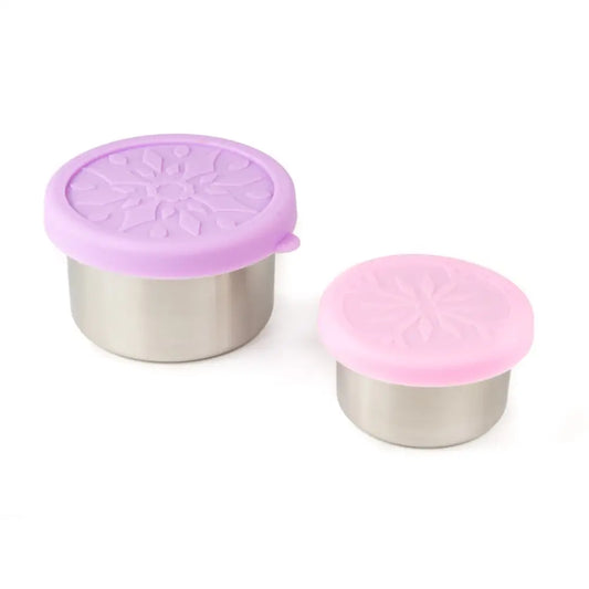 Mini contenedores de acero set de 2 Lekkabox - Lavanda