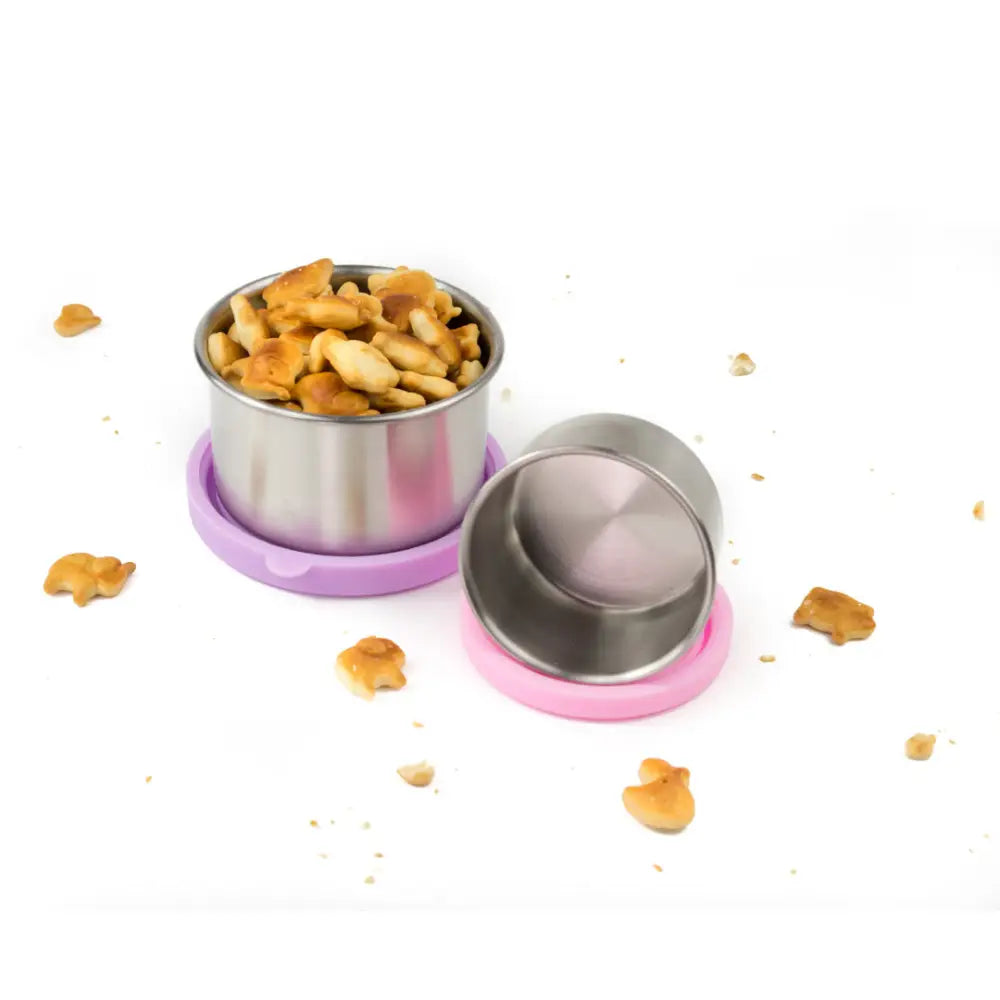 Mini contenedores de acero set de 2 Lekkabox - Lavanda