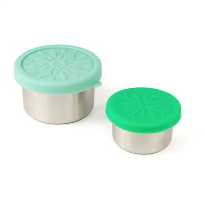 Mini contenedores de acero set de 2 Lekkabox - Menta
