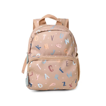 Mochila para almuerzo o merienda - Funny Letters - Marrón