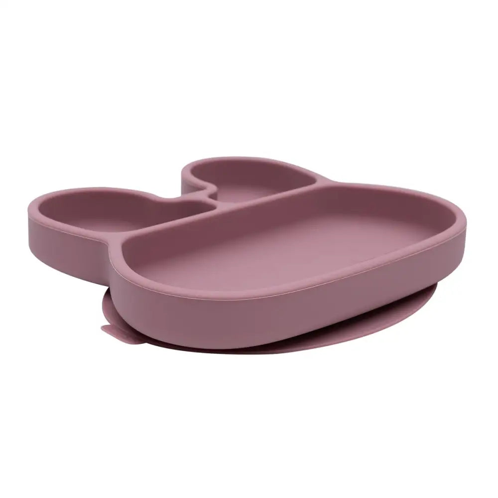 Plato con Ventosa Conejito - Rosa Empolvado - Rosa - We