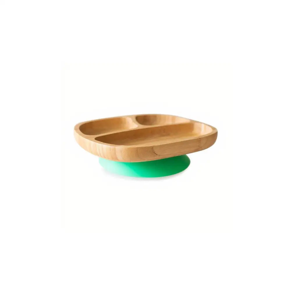 Plato de Bambú con ventosa Eco Rascals - Verde - Verde -