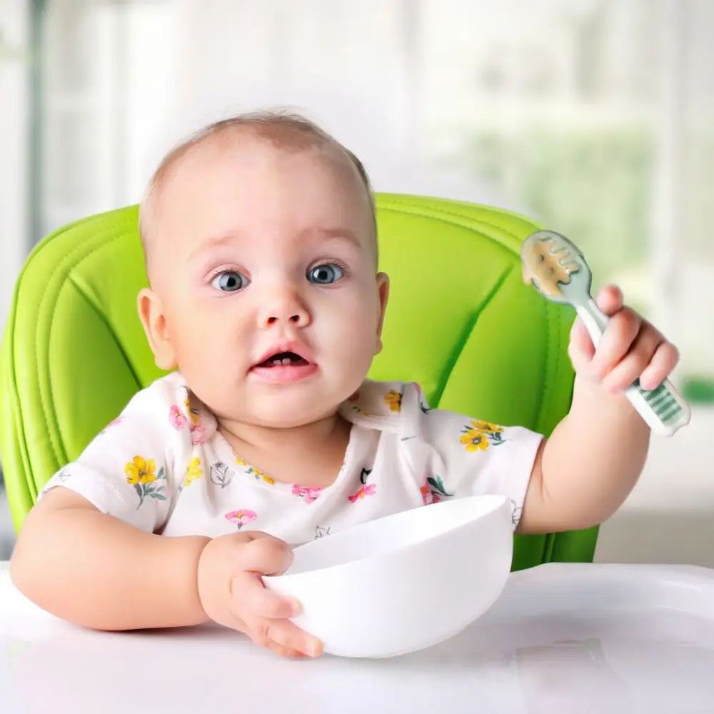 NumNum PreCucharas de Aprendizaje para Bebés, Juego de 2 Cucharas de  Silicona (Etapa 1 + Etapa 2), #1 Recomendada por nutricionistas y Expertos  Baby Led Weaning