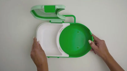 Fiambrera con Spinner para Snacks Göbe - Amarillo