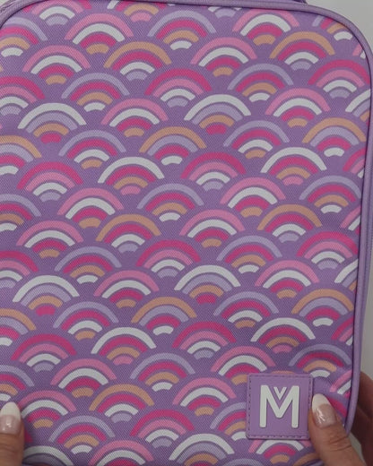 Bolsa de merienda Térmica Grande MontiiCo - Rainbow Roller