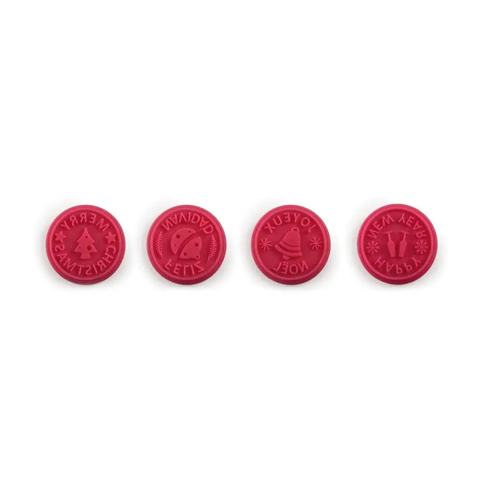 Sellos de Silicona para Galletas - Set de 4 - Navidad