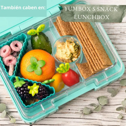 Set de 4 Moldes Triangulares de Silicona Lekkabox - Teal &