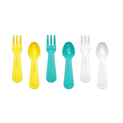 Lunch Punch Fork and Spoon - Yellow