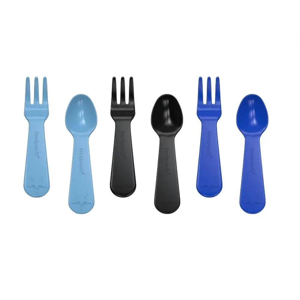 Lunch Punch Fork and Spoon - Blue