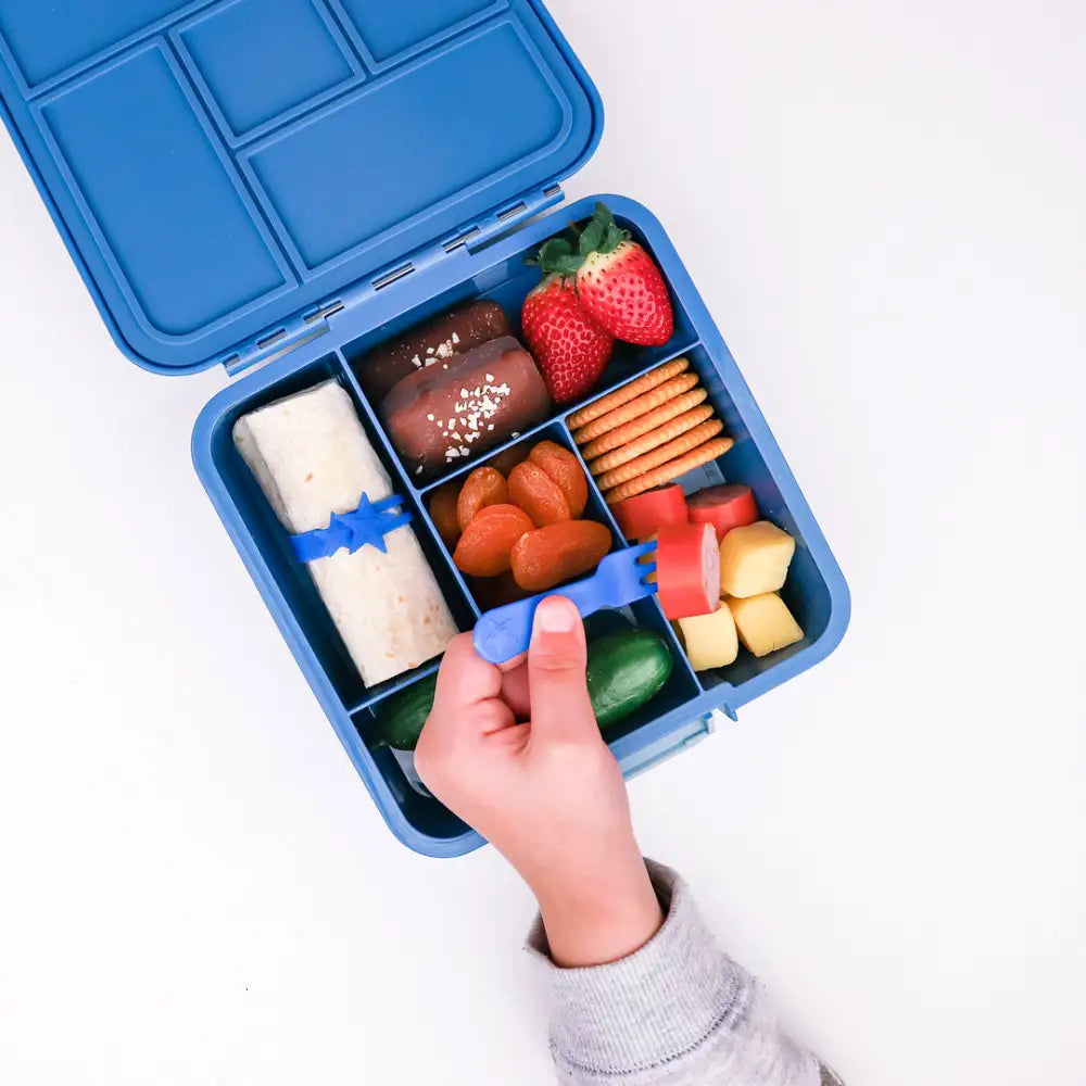Set de Cuchara y Tenedor Lunch Punch - Azul - Azul -