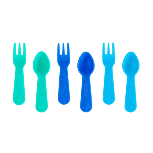 Set de Cuchara y Tenedor Lunch Punch Azul (Burst)