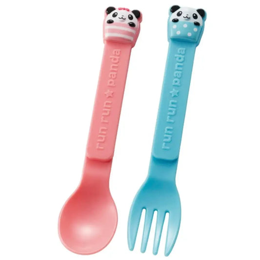 Set de Cuchara y Tenedor Torune - Panda Rosa & Azul