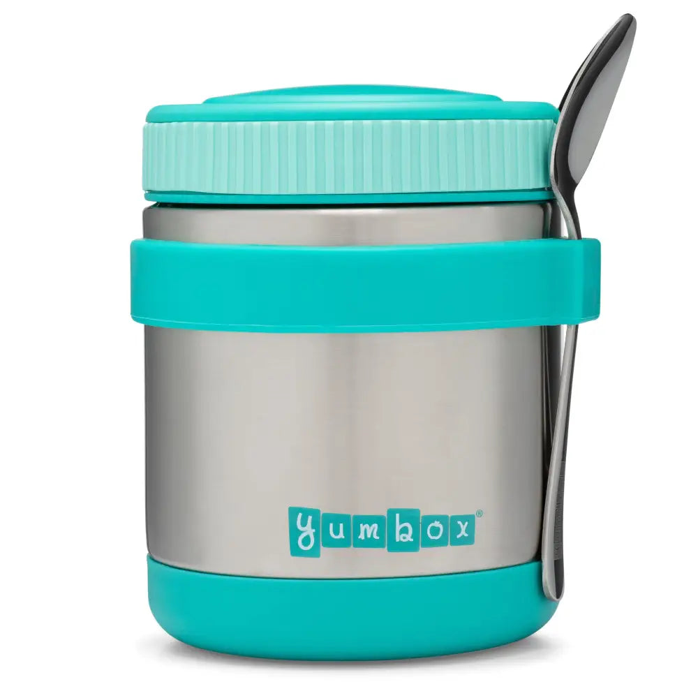 Yumbox Zuppa thermos container Caicos Aqua with spoon