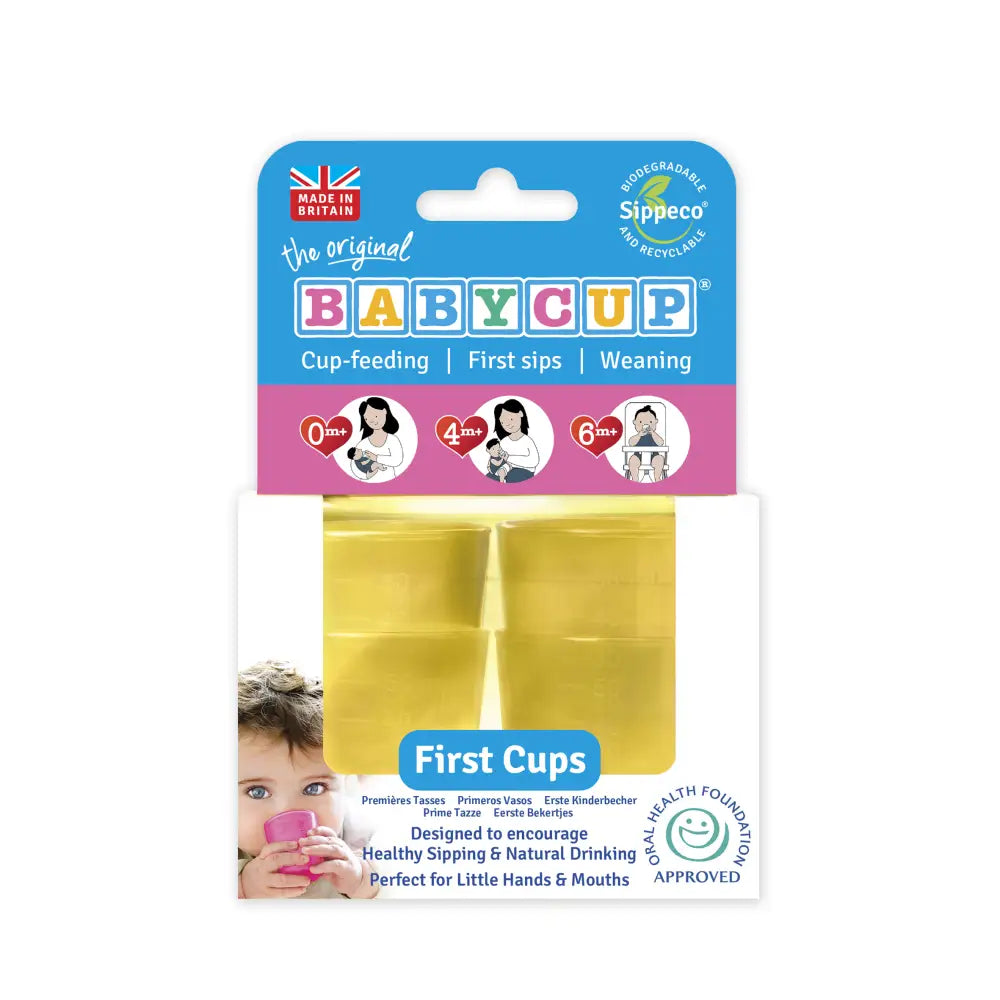 Vasos para bebé Babycup Set de 4 - Amarillo - Amarillo -