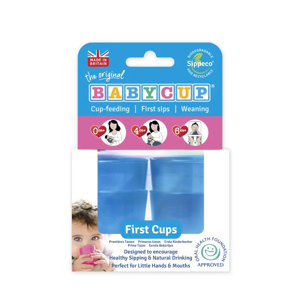 Vasos para bebé Babycup Set de 4 - Azul - Azul - Babycup