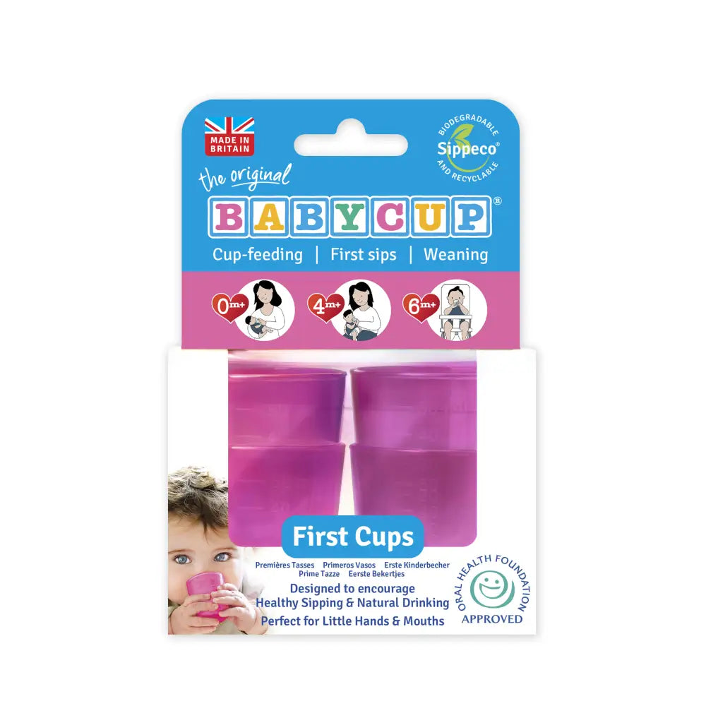 Vasos para bebé Babycup Set de 4 - Rosa - Rosa - Babycup